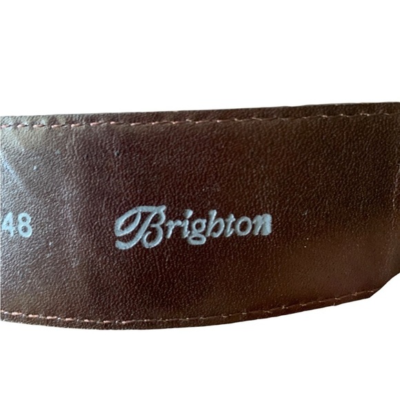 Brighton Ladies Wide Brown Leather Belt Size 32 main image 7